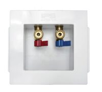 Washing Machine Outlet Box with Qtr Turn Valve 1/2" (CPVC, Fire rated)