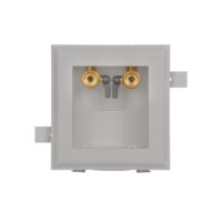 1/2" SWT Conn Plastic Washing Machine Multibox  Single Box W/Qtr Turn Valves