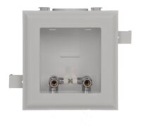 1/2" CPVC Conn Plastic Lav Outlet Multibox W/Qtr Turn 3/8" Compression Outlet Angle Stops
