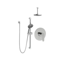 Blis 2 Way 6Cm Diverter Shower Kit Non Share 1F Rain Shr Hd And 7F Hand Shower