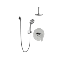 Blis 2 Way 6Cm Diverter Shower Kit Non Share 1F Rain Shr Hd And 3F Hand Shower W/S Holder