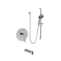 Blis Seven Function Shower W/ Slide Bar & Div Tub Spt Trim Kit
