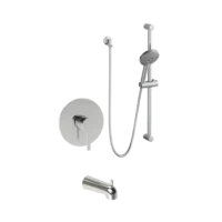 Jovi Three Function Shower W/ Slide Bar & Div Tub Spt Trim Kit