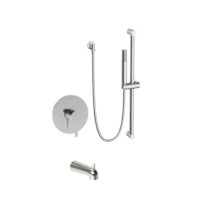 Jovi Single Function  Shower W/ Slide Bar & Div Tub Spt Trim Kit