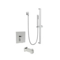 Vibe Single Function  Shower W/ Slide Bar & Div Tub Spt Trim Kit