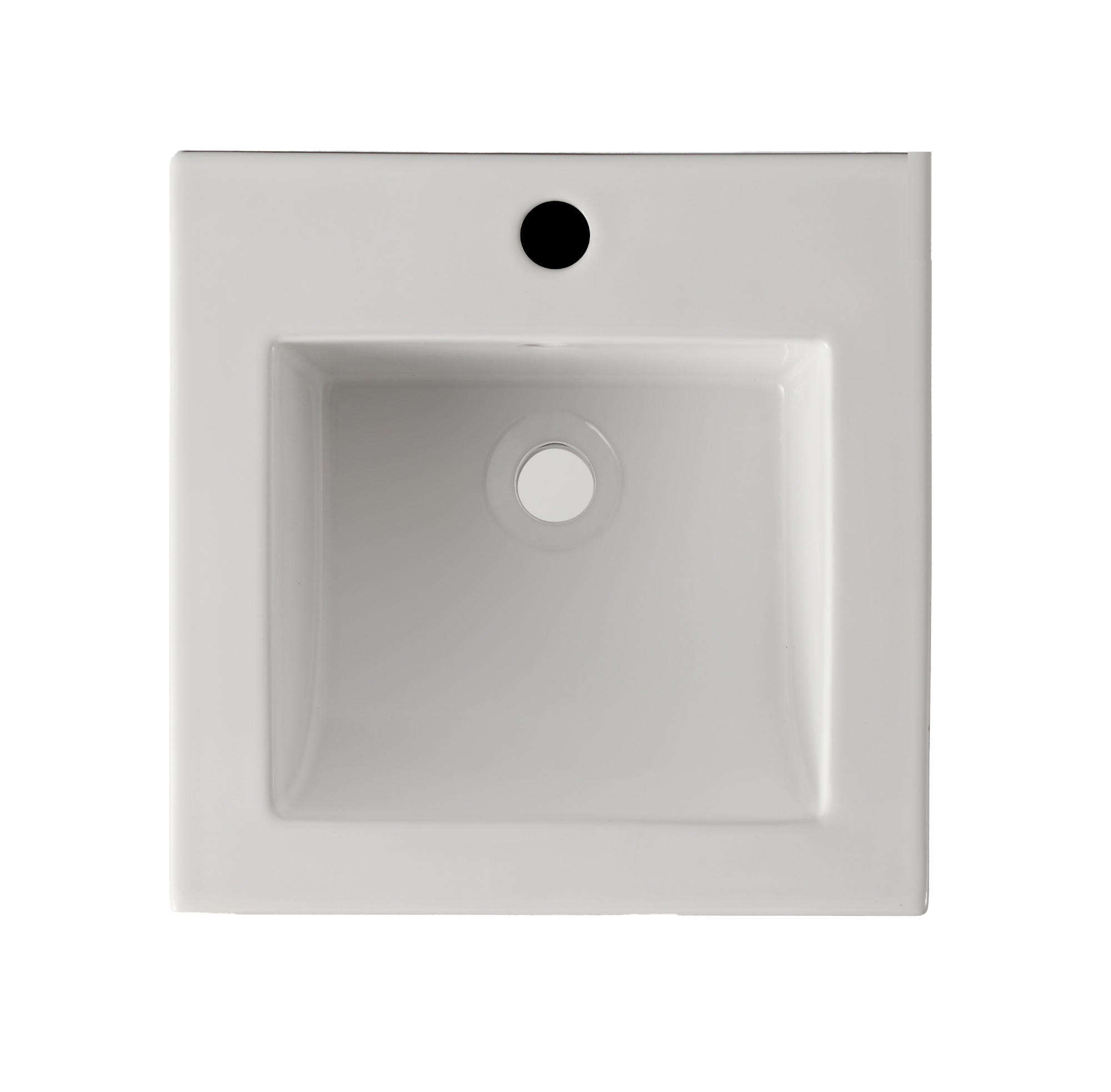 17" Square Drop-in Lav 1 Hole