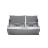 Near Zero Radius Double Bowl 60/40 Apron Front Undermount (33″ x 22-1/4″)
